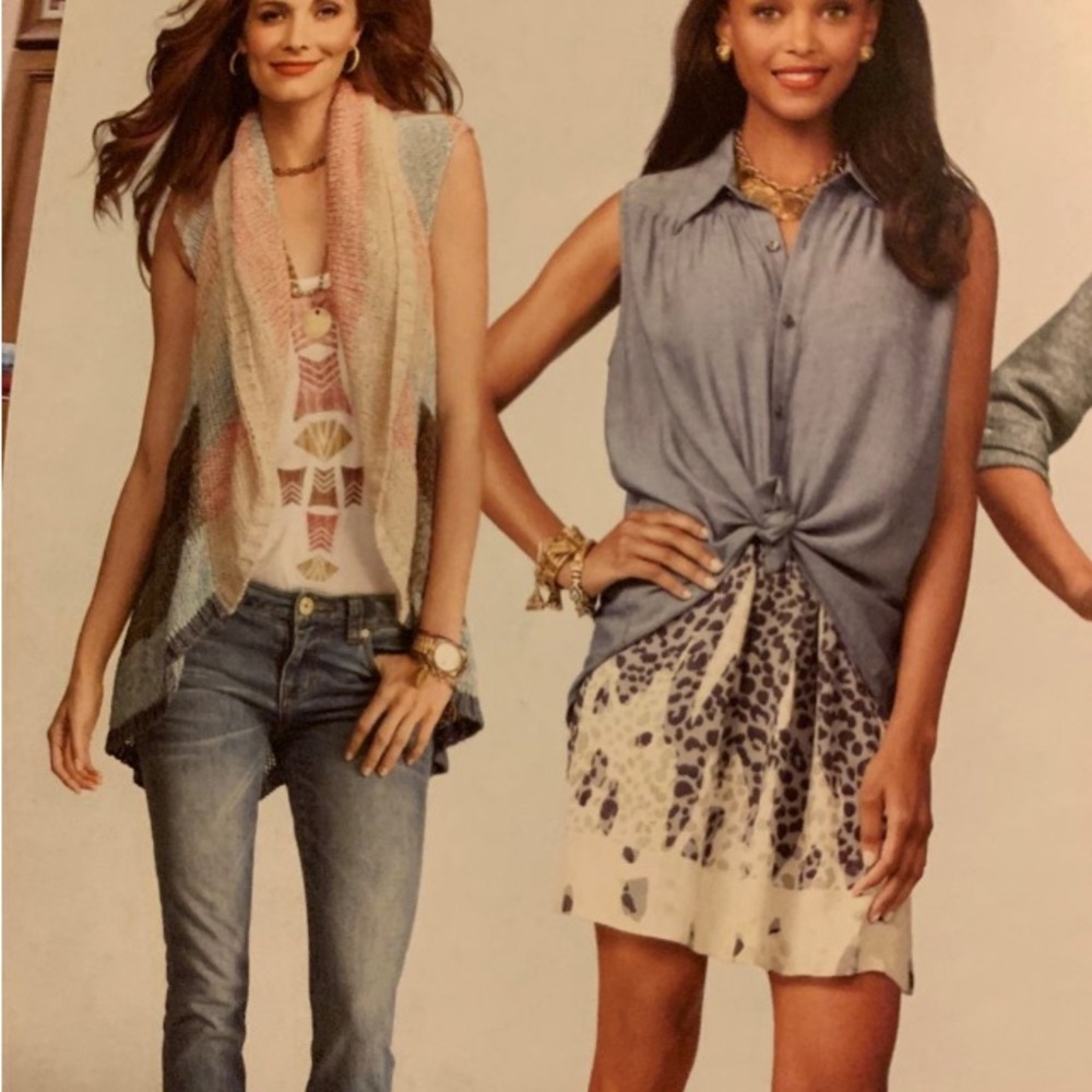 Cabi shawl sweater vest.. super cute